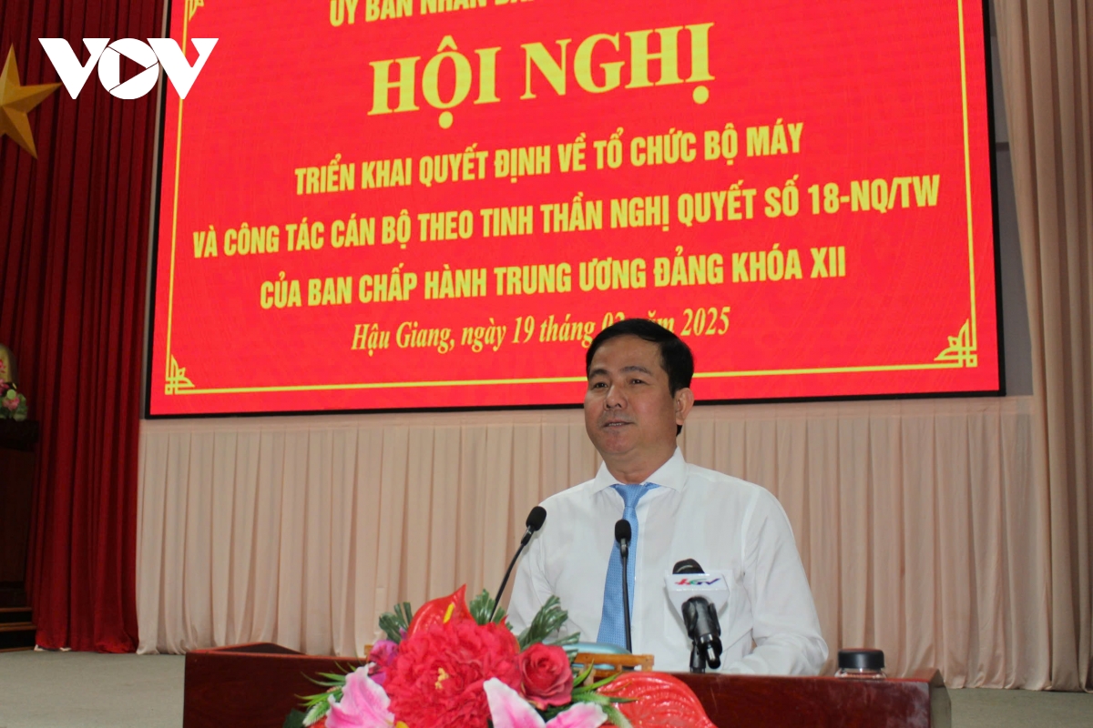 hậu giang tổ chức lại các cơ quan chuyên môn thuộc ubnd tỉnh hình ảnh 1 hau giang to chuc lai cac co quan chuyen mon thuoc ubnd tinh hinh anh 1