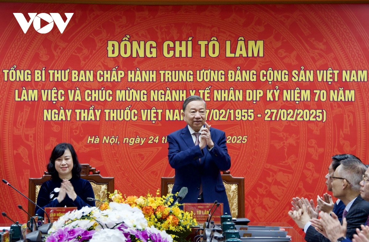 Tổng Bí thư Tô Lâm chủ trì buổi làm việc với Bộ Y tế