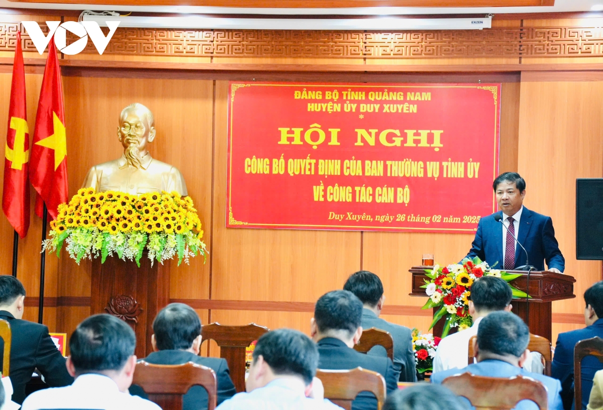 quảng nam phó trưởng ban tổ chức tỉnh ủy làm bí thư huyện ủy duy xuyên hình ảnh 2 quang nam pho truong ban to chuc tinh uy lam bi thu huyen uy duy xuyen hinh anh 2