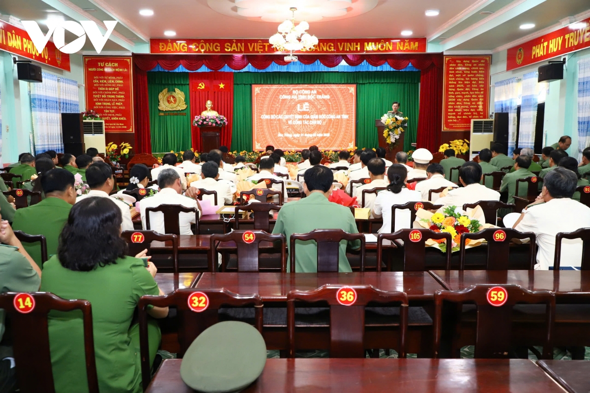 30 cán bộ thuộc công an tỉnh sóc trăng nghỉ công tác, nghỉ hưu trước tuổi hình ảnh 1 30 can bo thuoc cong an tinh soc trang nghi cong tac, nghi huu truoc tuoi hinh anh 1