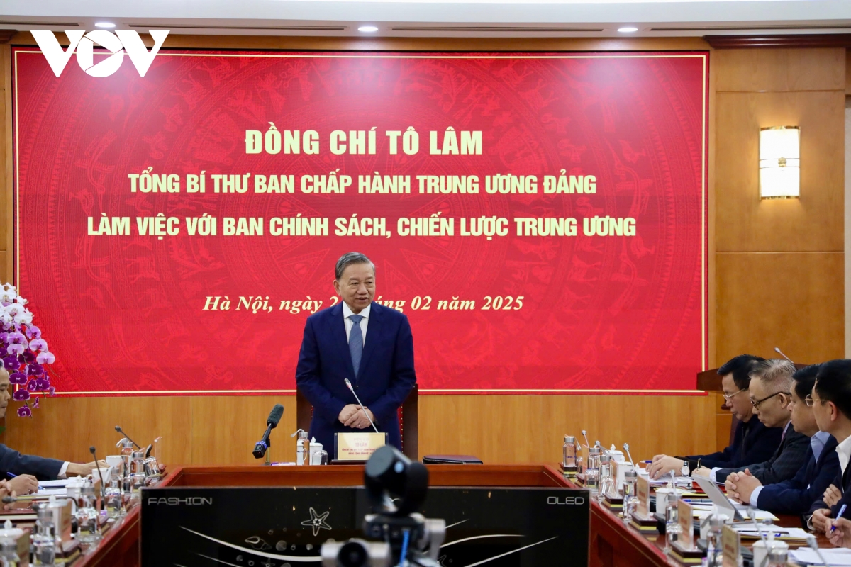 tong bi thu to lam lam viec voi ban chinh sach va chien luoc trung uong hinh anh 2