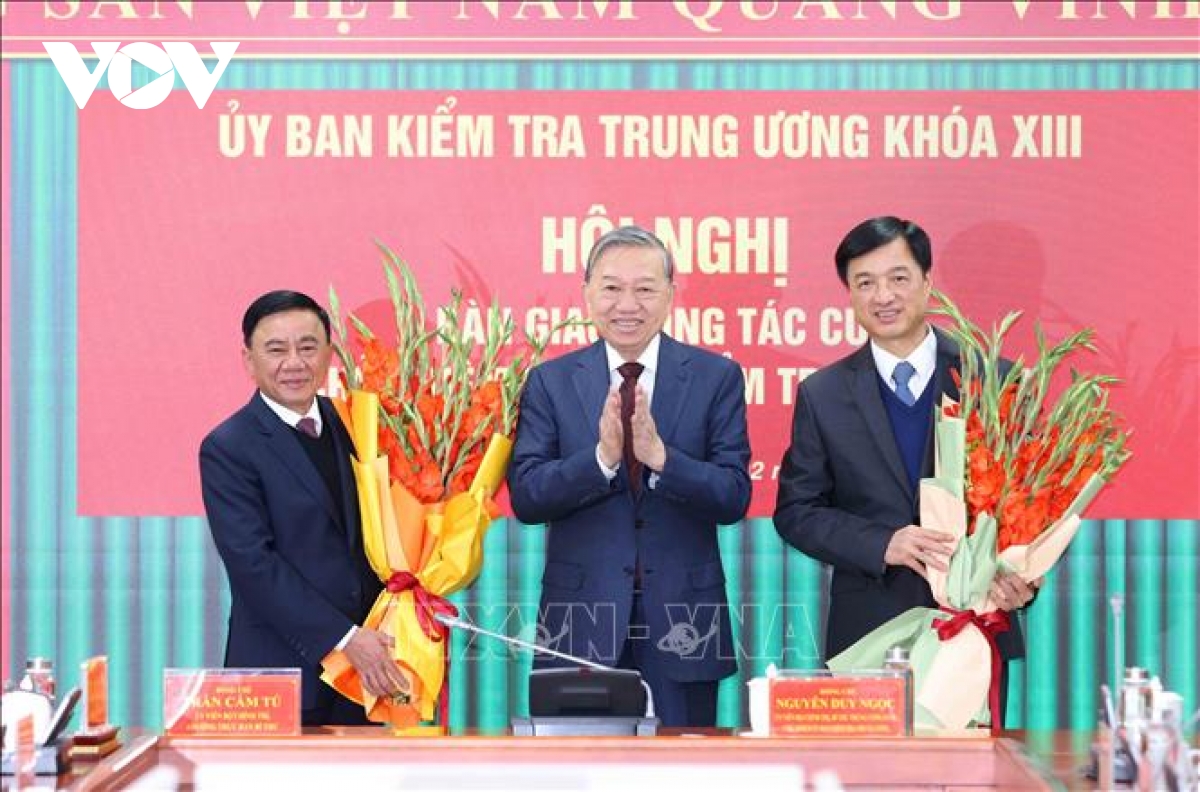 Tổng Bí thư dự Hội nghị bàn giao công tác của Chủ nhiệm Ủy ban Kiểm tra T.Ư