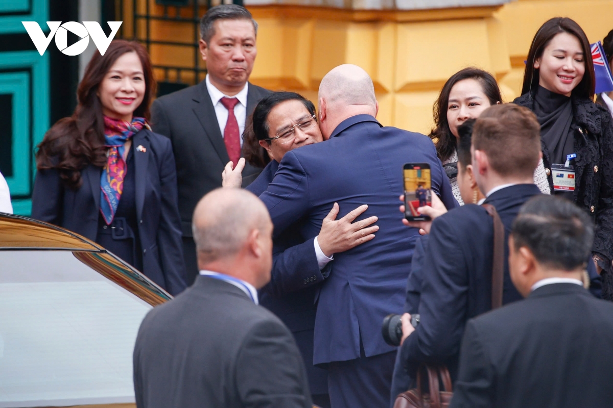toàn cảnh lễ đón thủ tướng new zealand thăm chính thức việt nam hình ảnh 1 toan canh le don thu tuong new zealand tham chinh thuc viet nam hinh anh 1