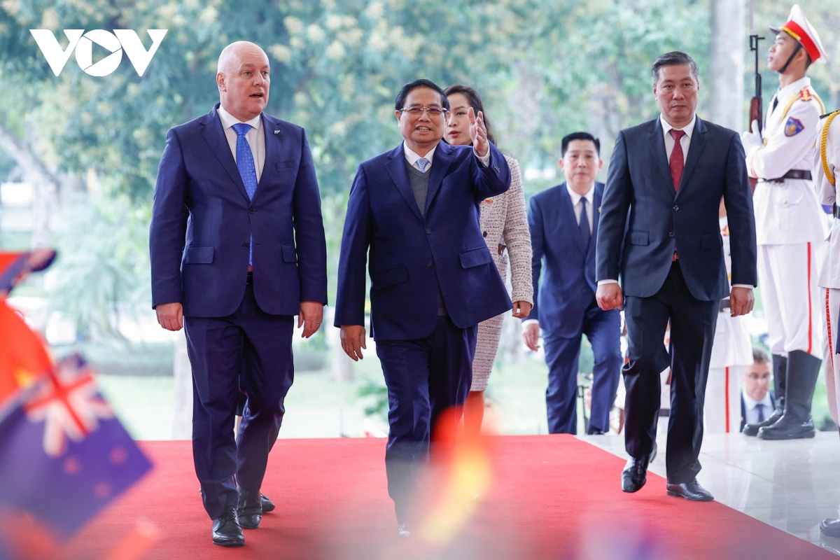 toàn cảnh lễ đón thủ tướng new zealand thăm chính thức việt nam hình ảnh 5 toan canh le don thu tuong new zealand tham chinh thuc viet nam hinh anh 5