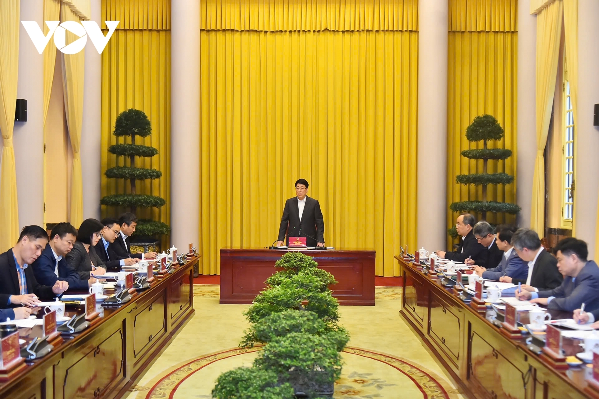 chủ tịch nước lương cường làm việc với văn phòng chủ tịch nước và bộ ngoại giao hình ảnh 4 chu tich nuoc luong cuong lam viec voi van phong chu tich nuoc va bo ngoai giao hinh anh 4
