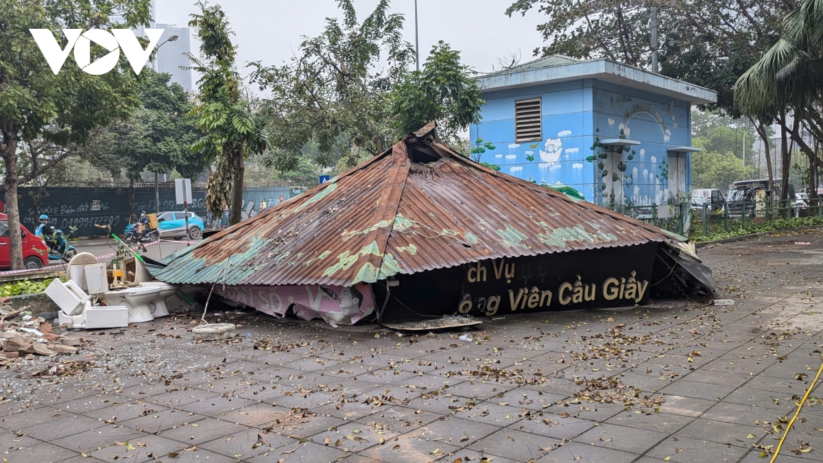 tang toc cai tao cong vien cau giay, nguoi dan ky vong khong gian xanh se som hoi sinh hinh anh 2