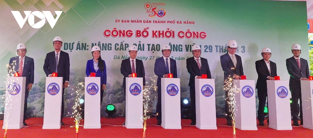 Đà Nẵng công bố khởi công dự án nâng cấp, cải tạo công viên 29 tháng 3