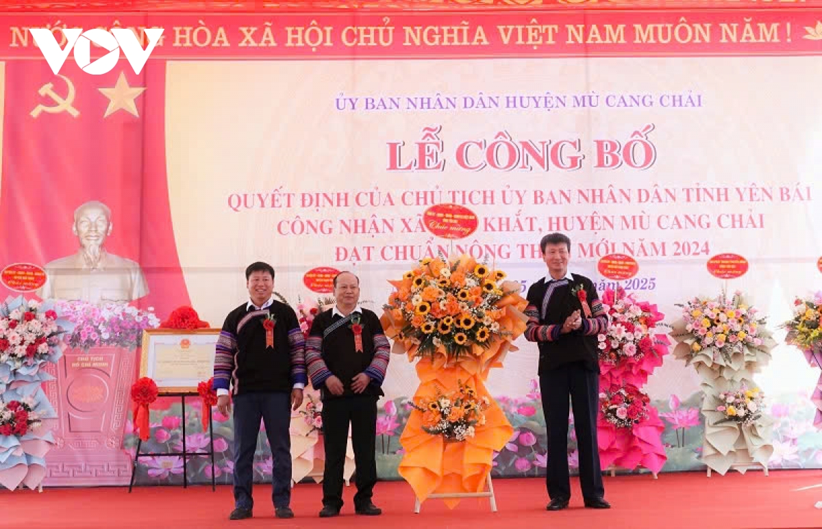 Huyện vùng cao khó khăn Mù Cang Chải (Yên Bái) có xã nông thôn mới đầu tiên