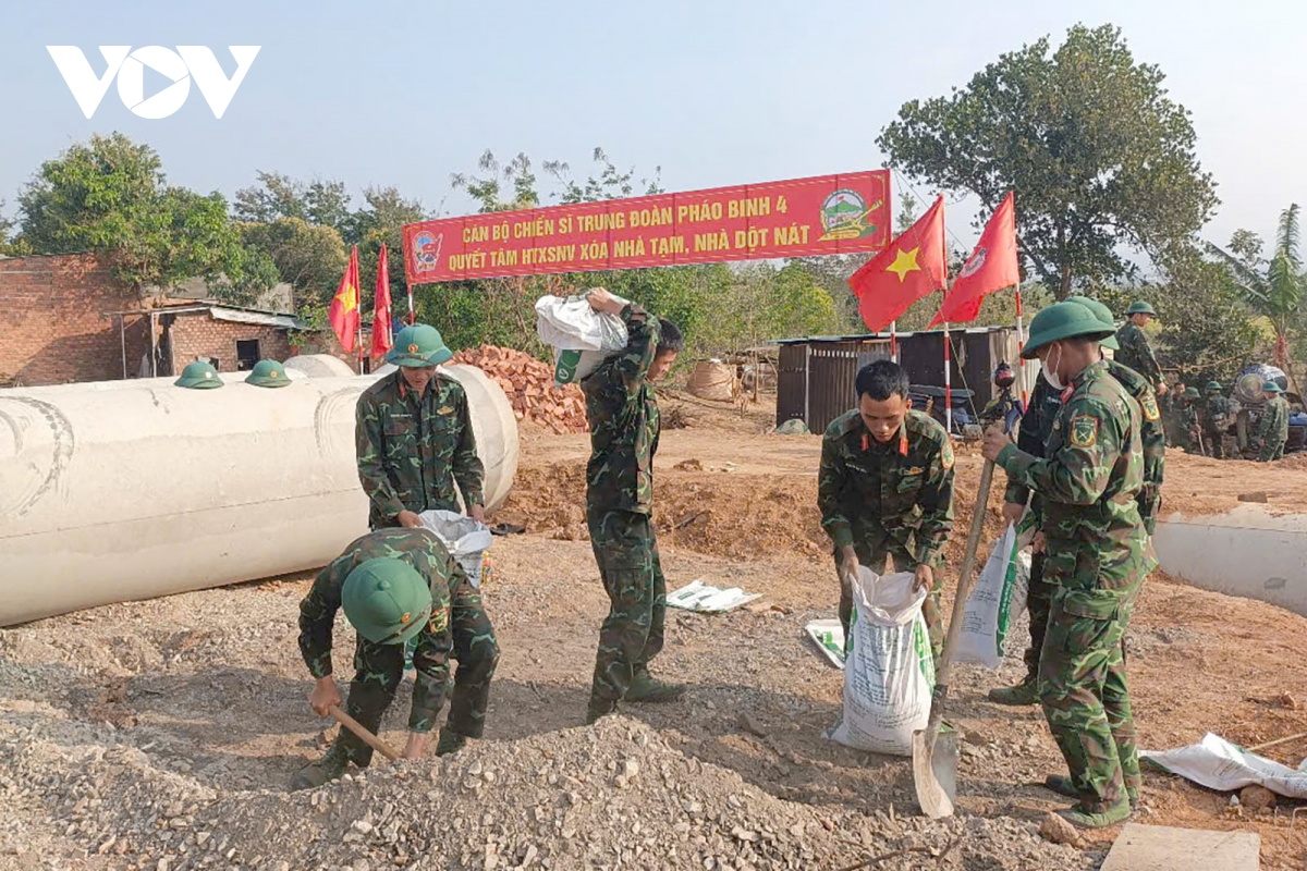 Kon Tum đã có huyện tiến gần mục tiêu hoàn thành xoá nhà tạm, nhà dột nát