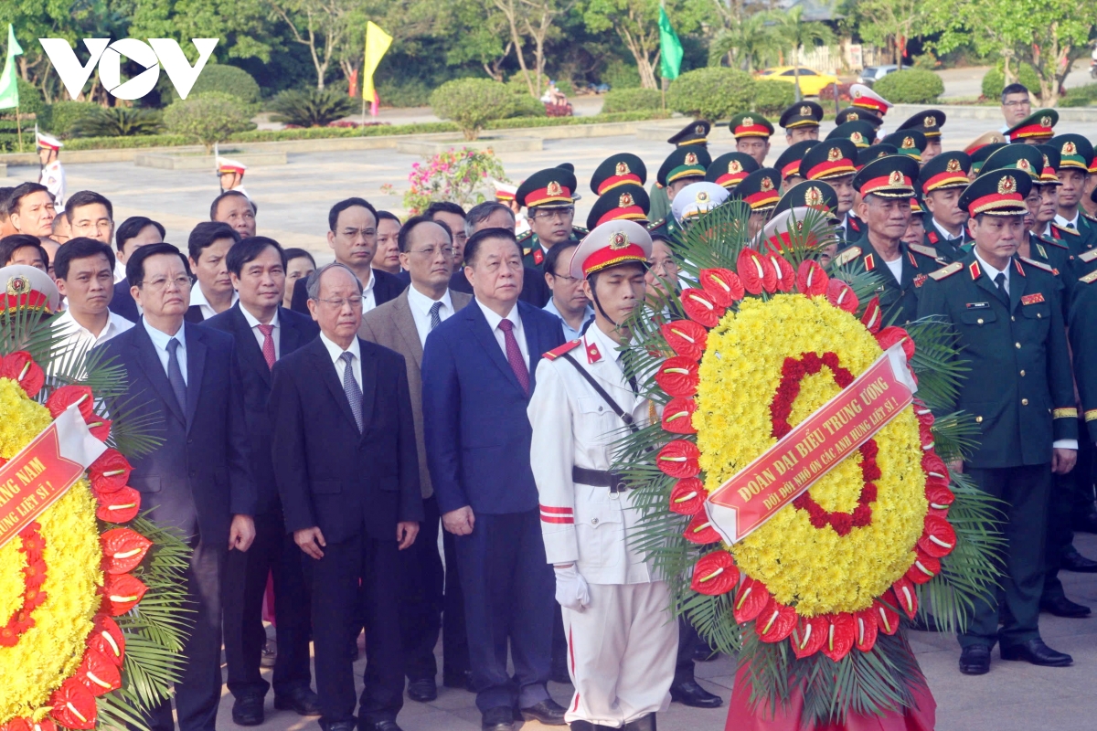 Ông Nguyễn Trọng Nghĩa tri ân các anh hùng, liệt sỹ tỉnh Quảng Nam