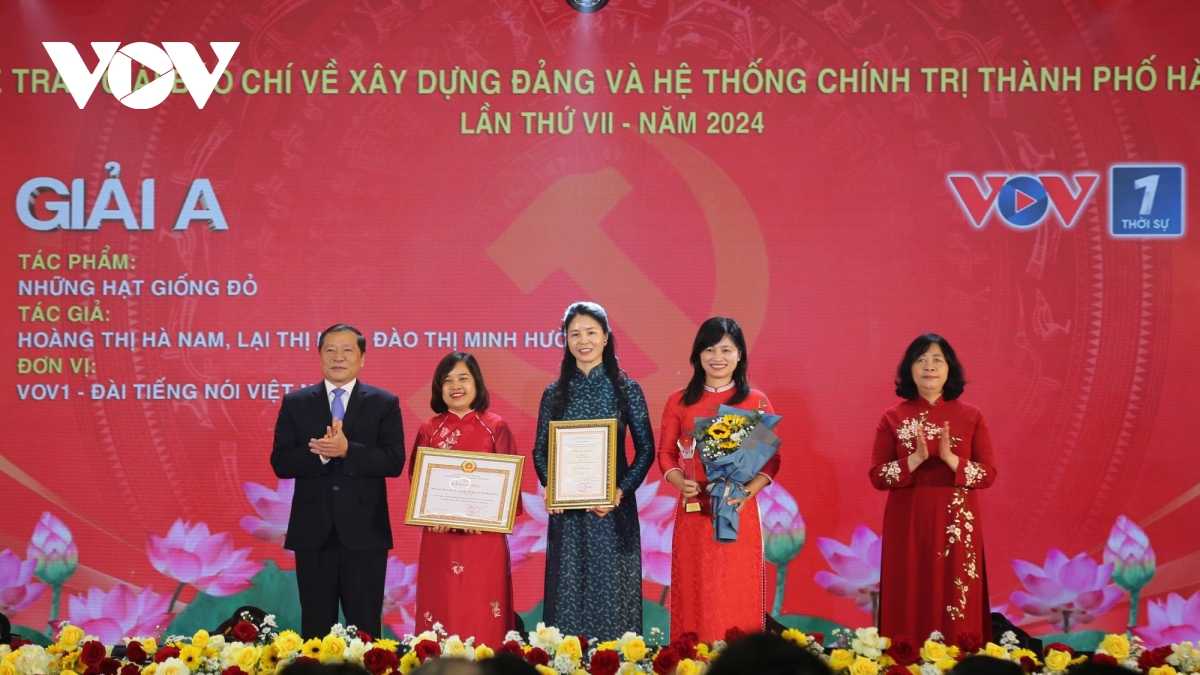 vov doat giai a giai bao chi ve xay dung Dang va he thong chinh tri cua tp ha noi hinh anh 1