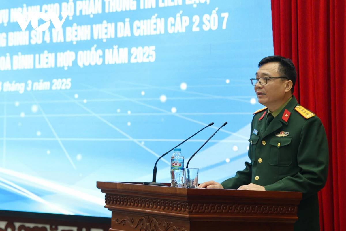 gần 100 học viên được huấn luyện thực hiện nhiệm vụ gìn giữ hòa bình hình ảnh 1 gan 100 hoc vien duoc huan luyen thuc hien nhiem vu gin giu hoa binh hinh anh 1