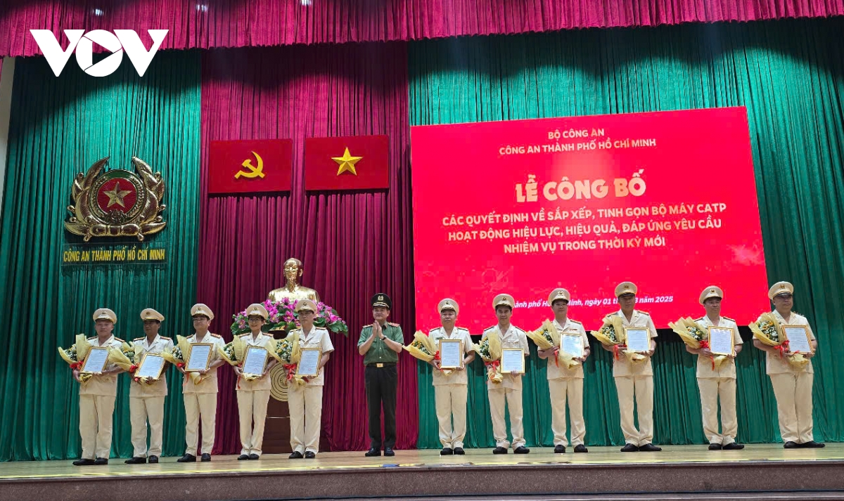 cong an tp.hcm tinh gon con 33 dau moi, 246 don vi cap doi hinh anh 2