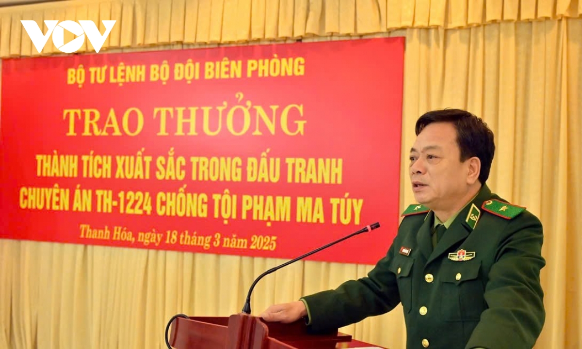 khen thuong luc luong triet pha chuyen an ma tuy o thanh hoa hinh anh 1