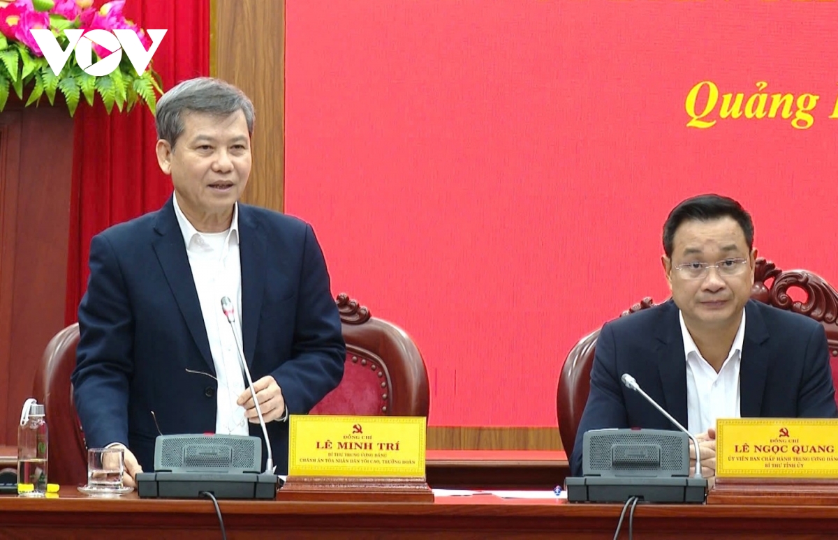 Ông Lê Minh Trí: Quảng Bình phải có khát vọng bứt phá để tăng trưởng 8% trở lên