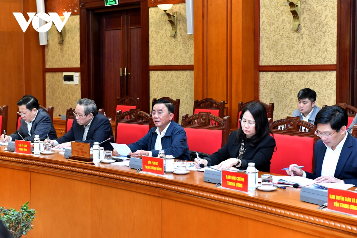 thường trực ban bí thư chủ trì giao ban với các ban đảng, các đảng uỷ, cơ quan trung ương hình ảnh 2 thuong truc ban bi thu chu tri giao ban voi cac ban dang, cac dang uy, co quan trung uong hinh anh 2