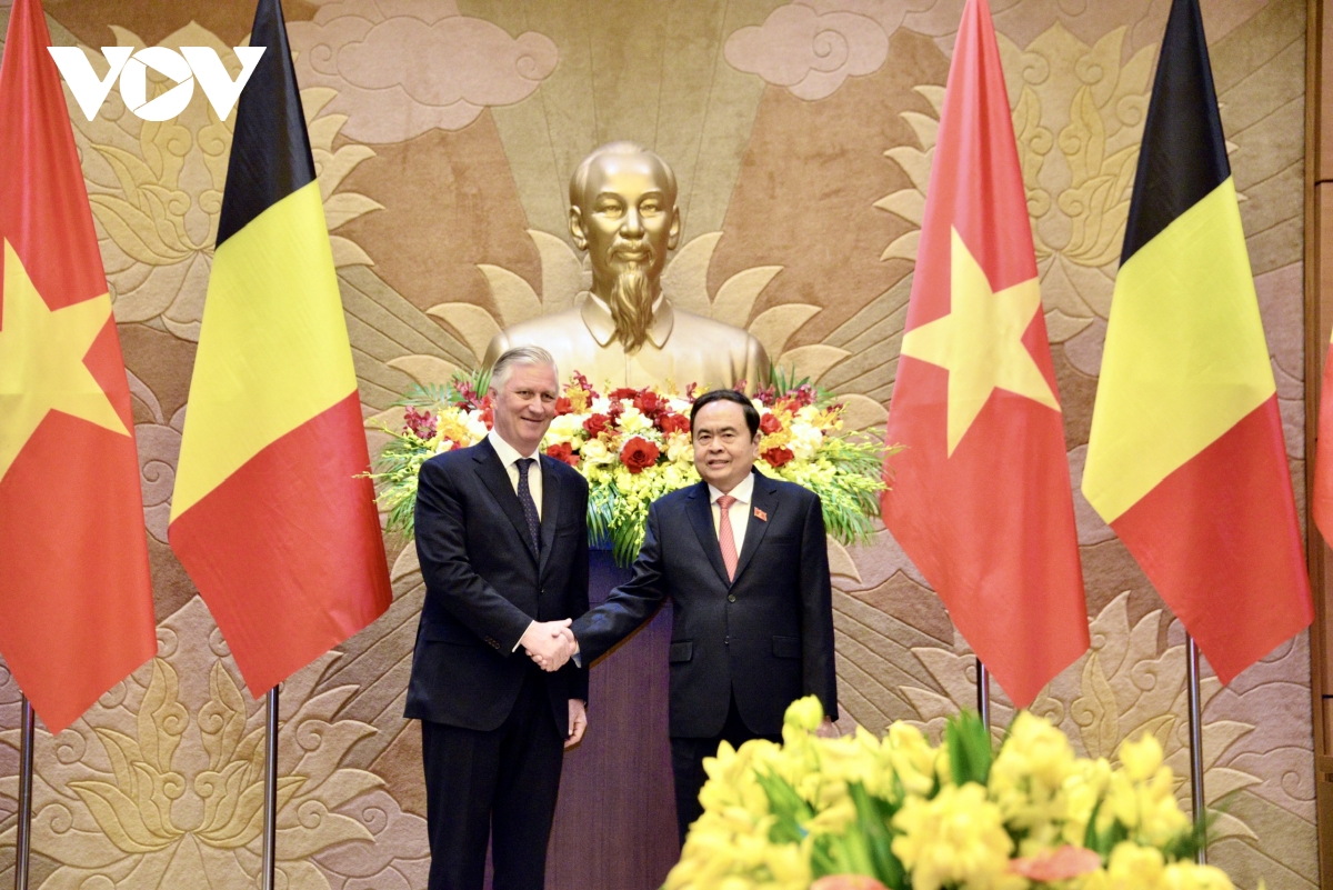 Chủ tịch Quốc hội Trần Thanh Mẫn hội kiến Nhà vua Bỉ Philippe