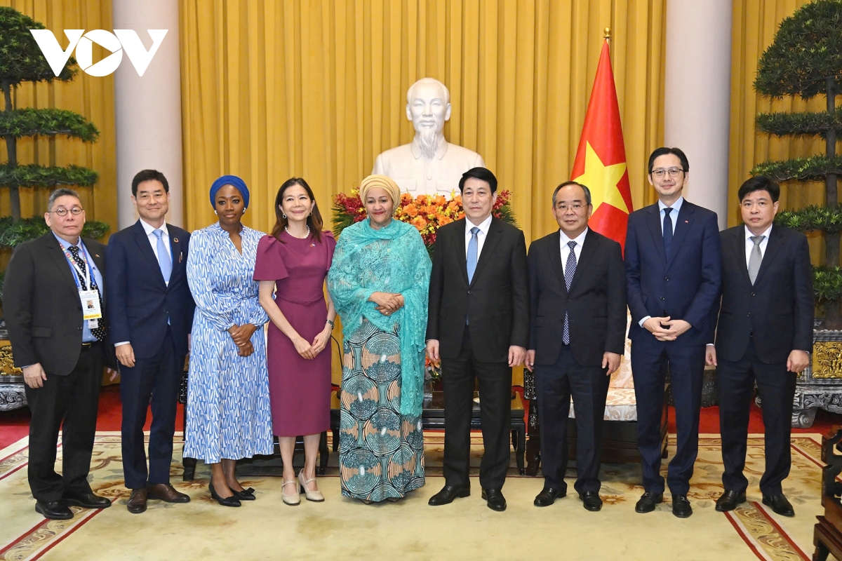 chủ tịch nước lương cường tiếp phó tổng thư ký liên hợp quốc amina mohammed hình ảnh 3 chu tich nuoc luong cuong tiep pho tong thu ky lien hop quoc amina mohammed hinh anh 3