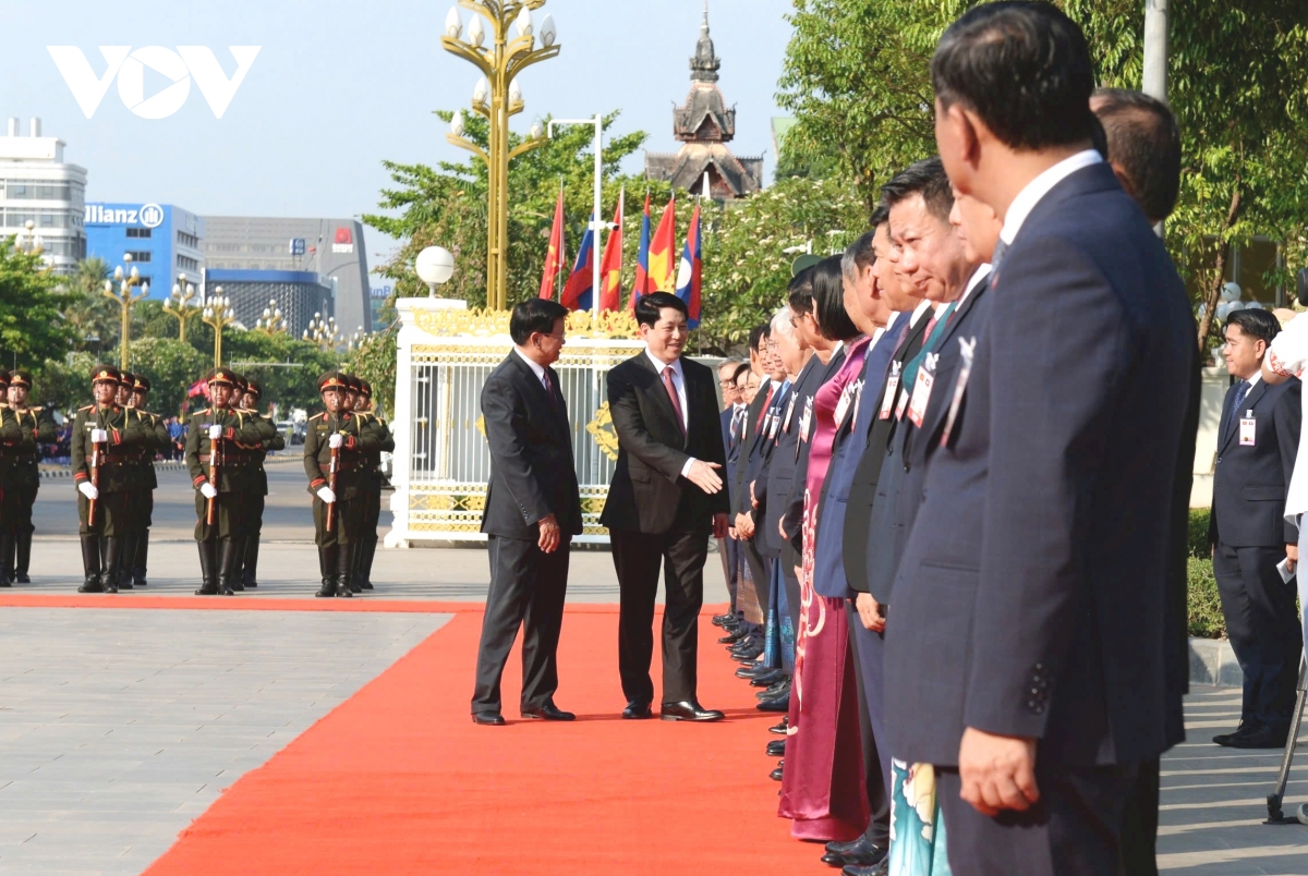 lễ đón chính thức chủ tịch nước lương cường thăm cấp nhà nước chdcnd lào hình ảnh 5 le don chinh thuc chu tich nuoc luong cuong tham cap nha nuoc chdcnd lao hinh anh 5