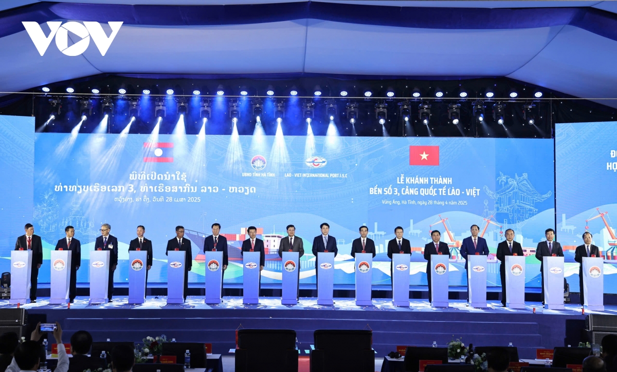 khánh thành bến cảng số 3, cảng quốc tế lào - việt hình ảnh 1 khanh thanh ben cang so 3, cang quoc te lao - viet hinh anh 1