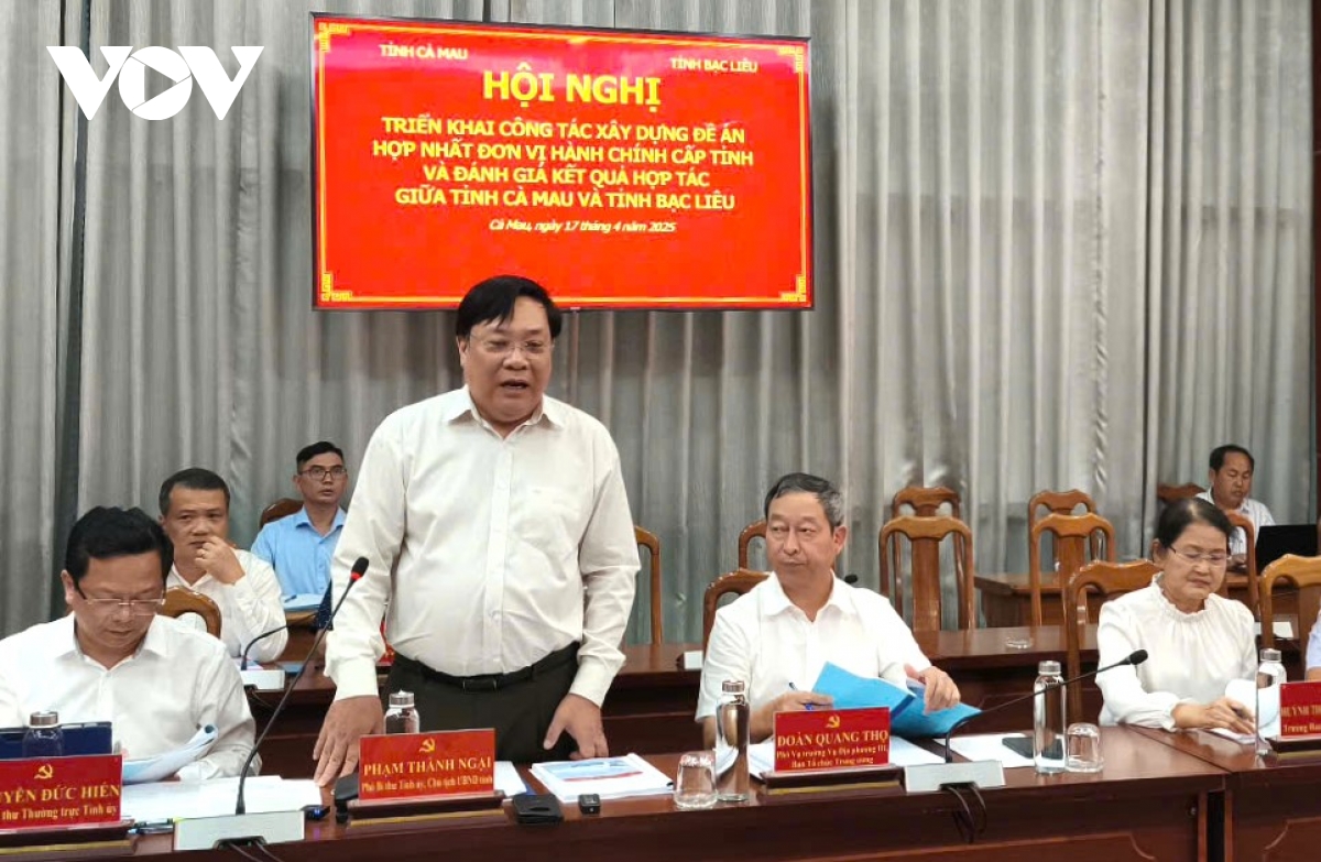cà mau và bạc liêu triển khai xây dựng đề án hợp nhất tỉnh hình ảnh 2 ca mau va bac lieu trien khai xay dung de an hop nhat tinh hinh anh 2