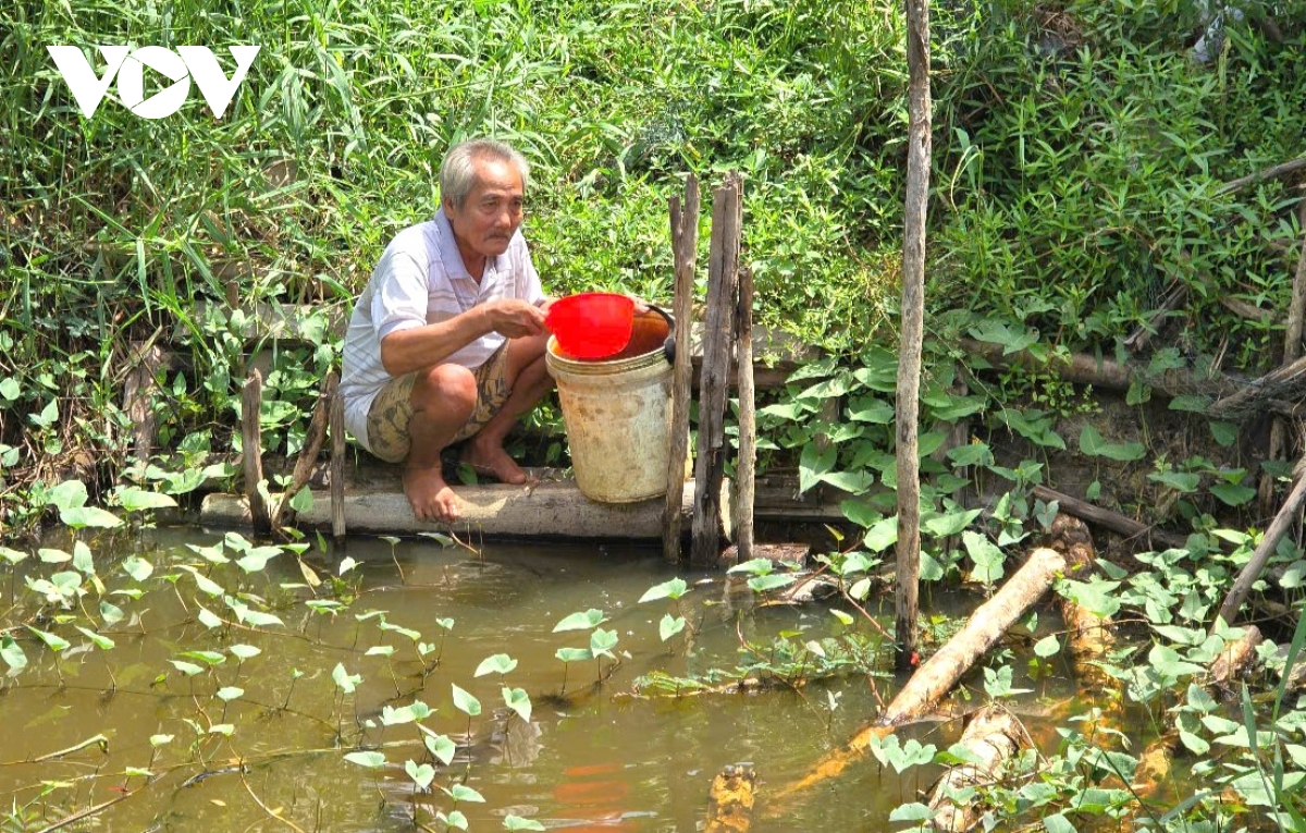 Hàng trăm hộ dân U Minh (Cà Mau) thiếu nước trong mùa khô