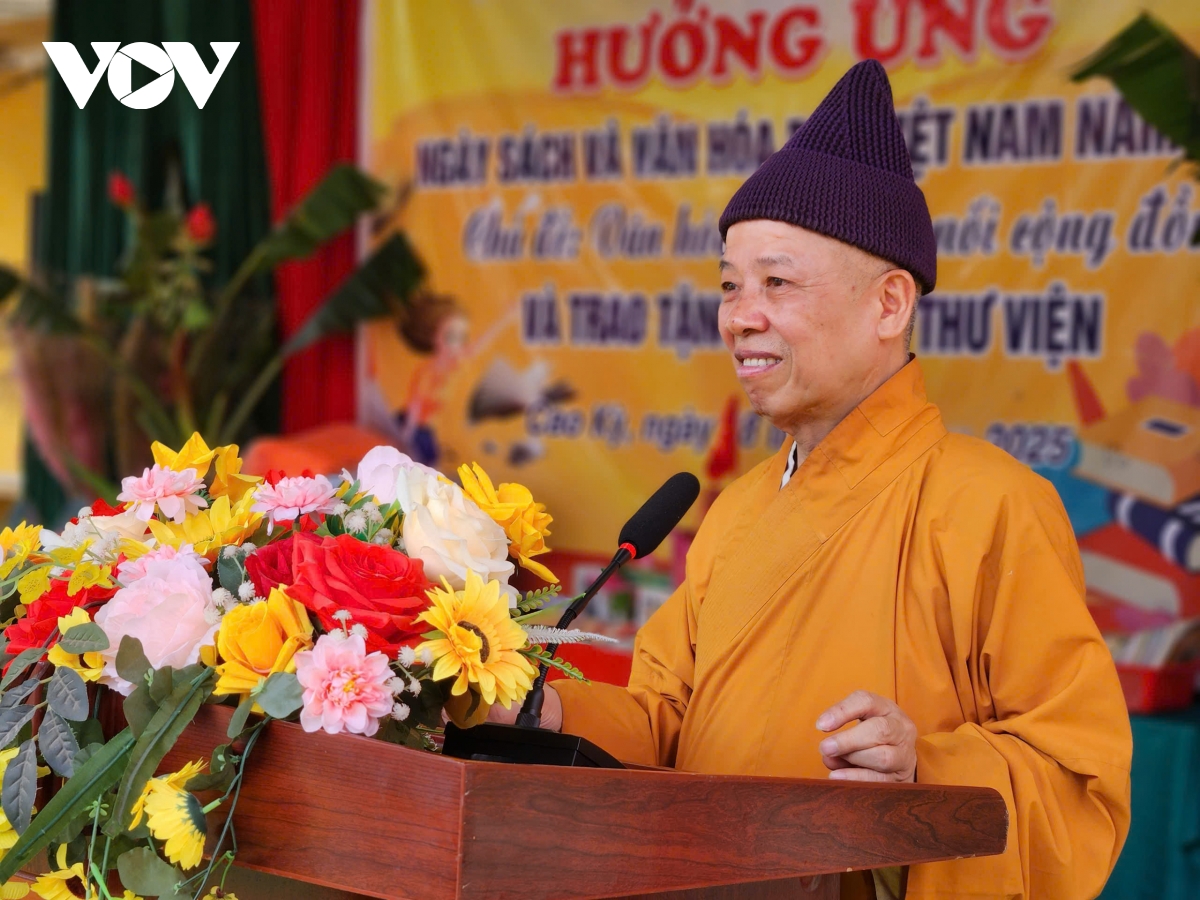 học viện phật giáo việt nam tặng sách, lan tỏa văn hóa đọc đến học sinh vùng cao hình ảnh 1 hoc vien phat giao viet nam tang sach, lan toa van hoa doc den hoc sinh vung cao hinh anh 1