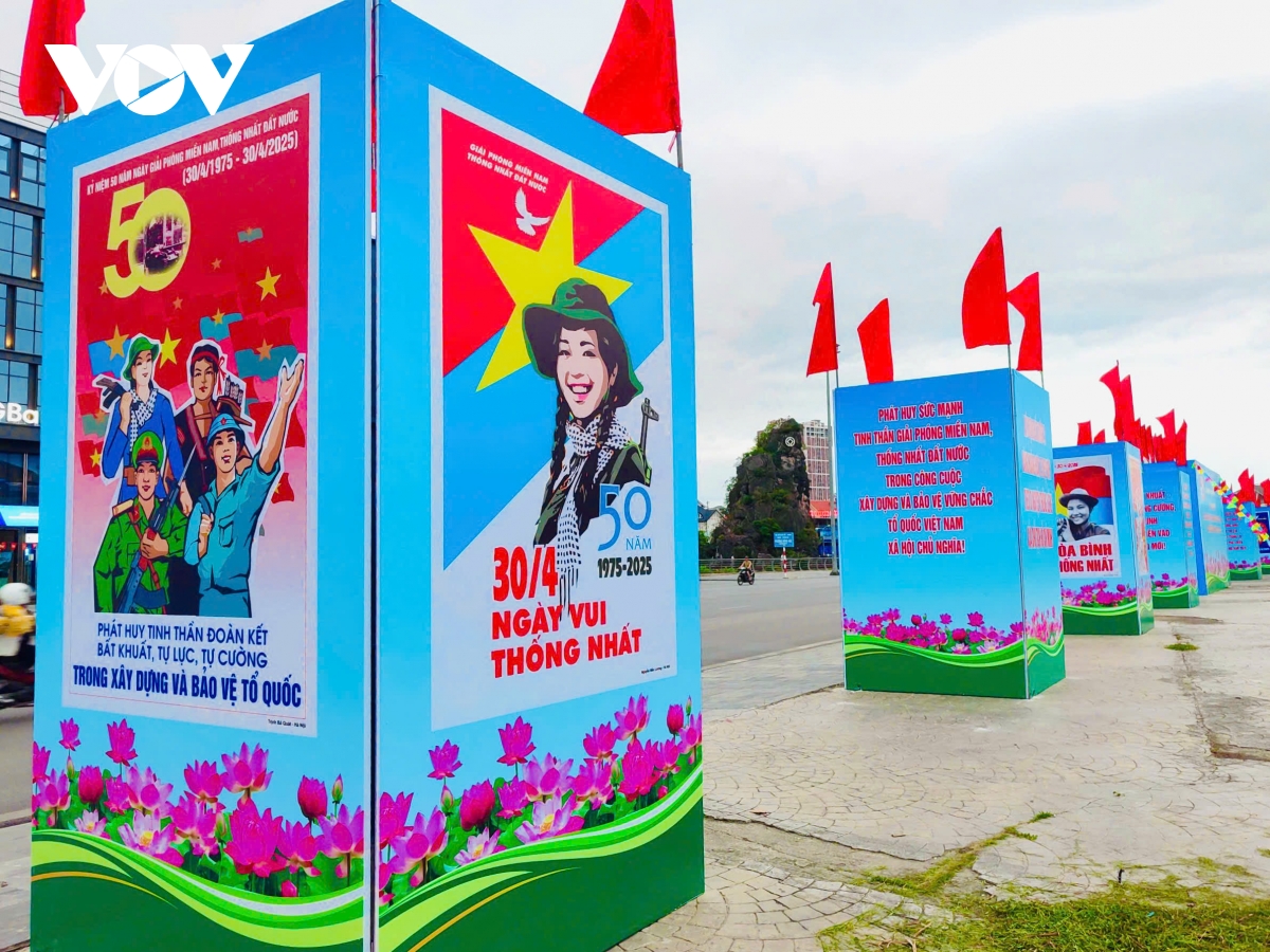 quảng ninh rực rỡ cờ hoa chào mừng 50 năm ngày giải phóng miền nam, thống nhất đất nước hình ảnh 4 quang ninh ruc ro co hoa chao mung 50 nam ngay giai phong mien nam, thong nhat dat nuoc hinh anh 4