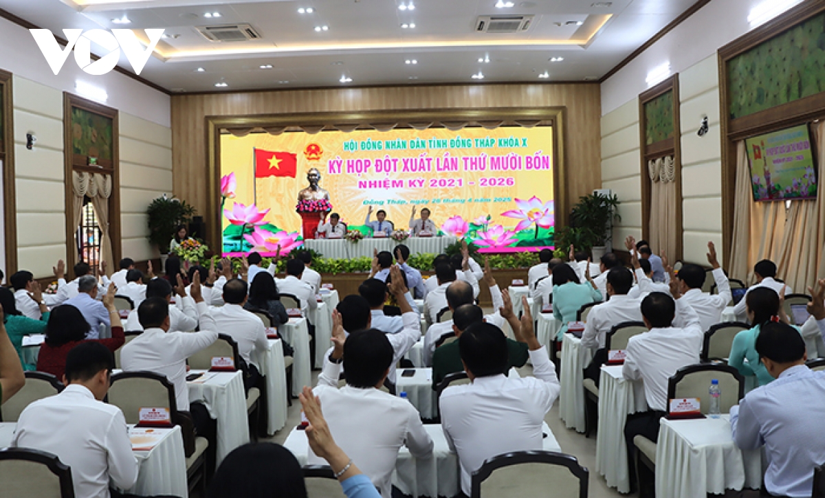 Tán thành chủ trương sắp xếp tỉnh Tiền Giang và tỉnh Đồng Tháp