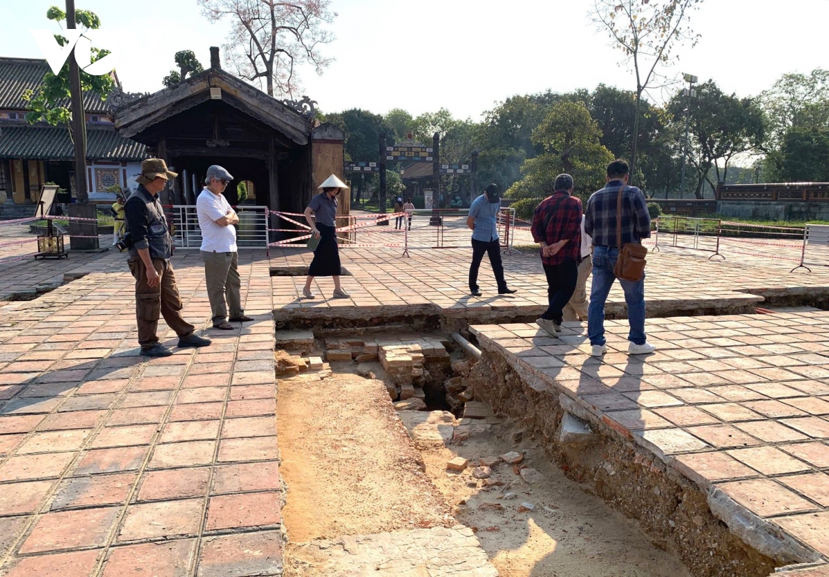 phát hiện nhiều dấu tích quan trọng tại khu vực Đại cung môn - Đại nội huế hình ảnh 4 phat hien nhieu dau tich quan trong tai khu vuc Dai cung mon - Dai noi hue hinh anh 4