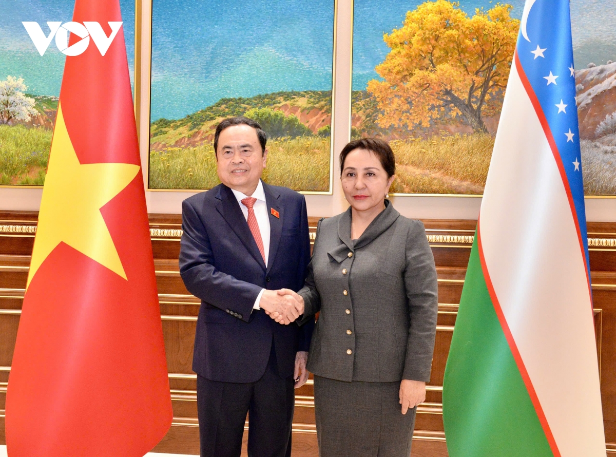 chu tich quoc hoi tran thanh man hoi dam voi chu tich thuong vien uzbekistan hinh anh 3