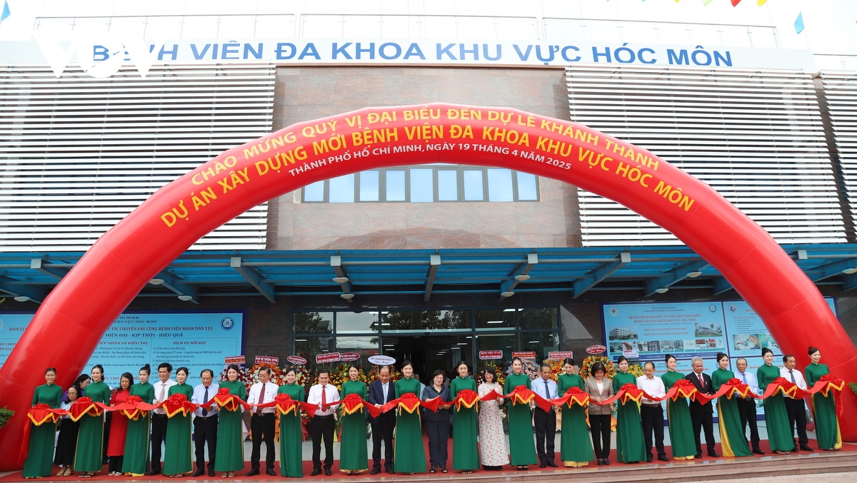 Khánh thành Bệnh viện Đa khoa khu vực Hóc Môn ở cửa ngõ Tây Bắc TP.HCM