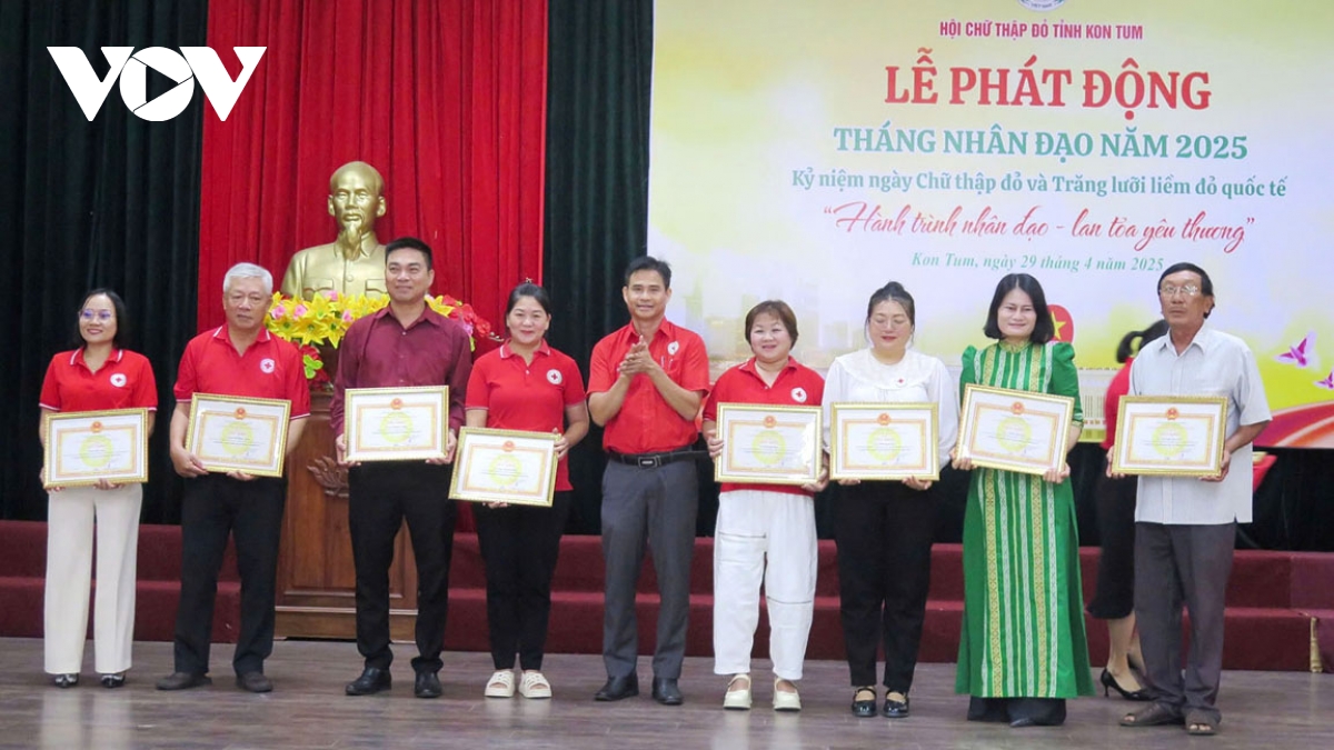 Kon Tum vận động 4 tỷ đồng trong Tháng Nhân đạo năm 2025