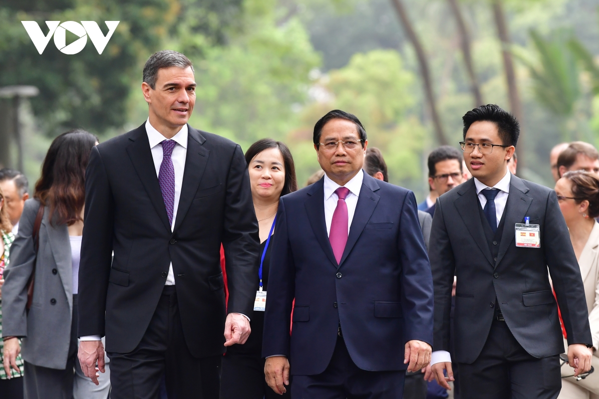 toàn cảnh lễ đón chính thức thủ tướng tây ban nha thăm việt nam hình ảnh 7 toan canh le don chinh thuc thu tuong tay ban nha tham viet nam hinh anh 7