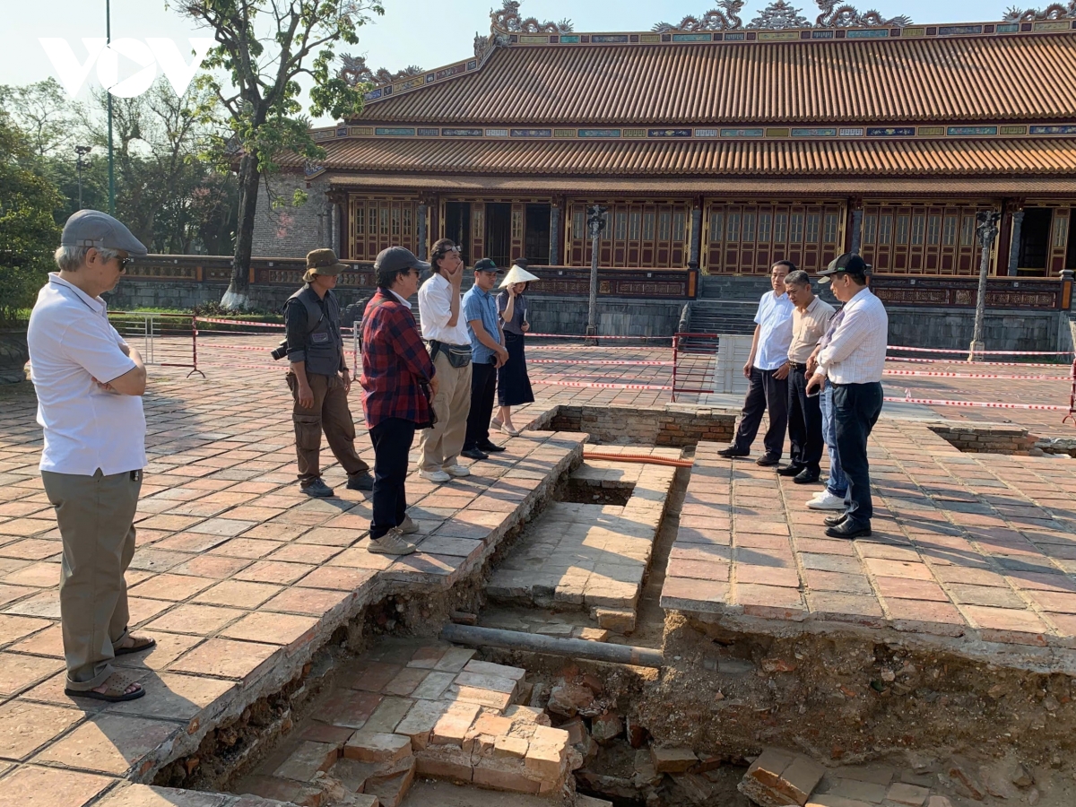 Phát hiện nhiều dấu tích quan trọng tại khu vực Đại Cung Môn - Đại Nội Huế