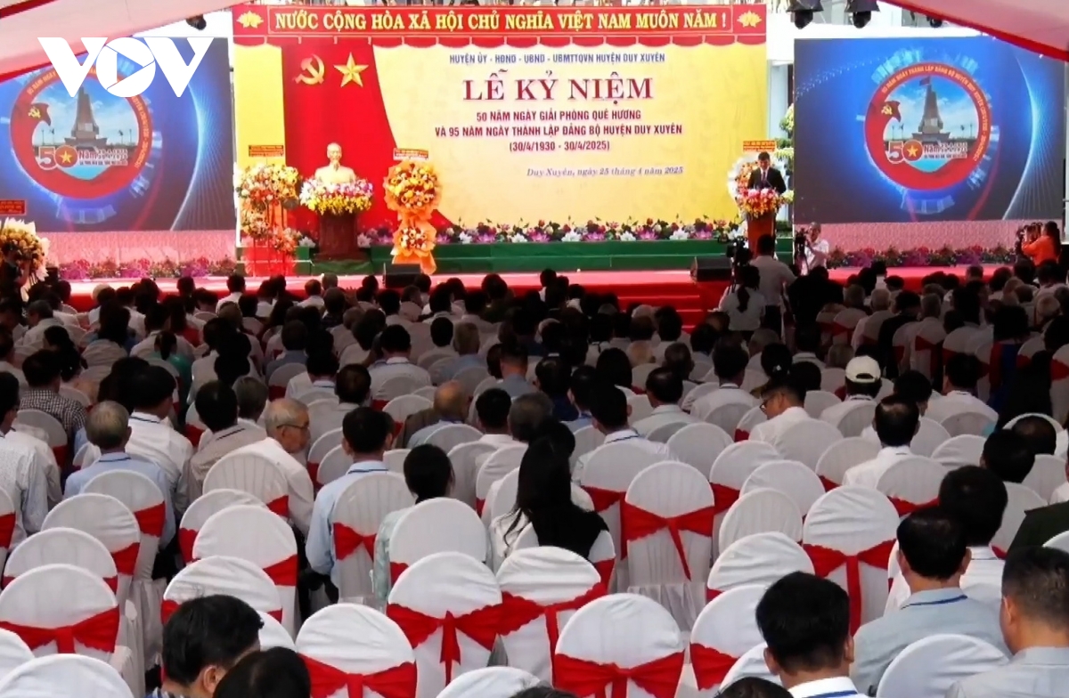 huyện duy xuyên, tỉnh quảng nam kỷ niệm 50 năm ngày giải phóng quê hương hình ảnh 1 huyen duy xuyen, tinh quang nam ky niem 50 nam ngay giai phong que huong hinh anh 1