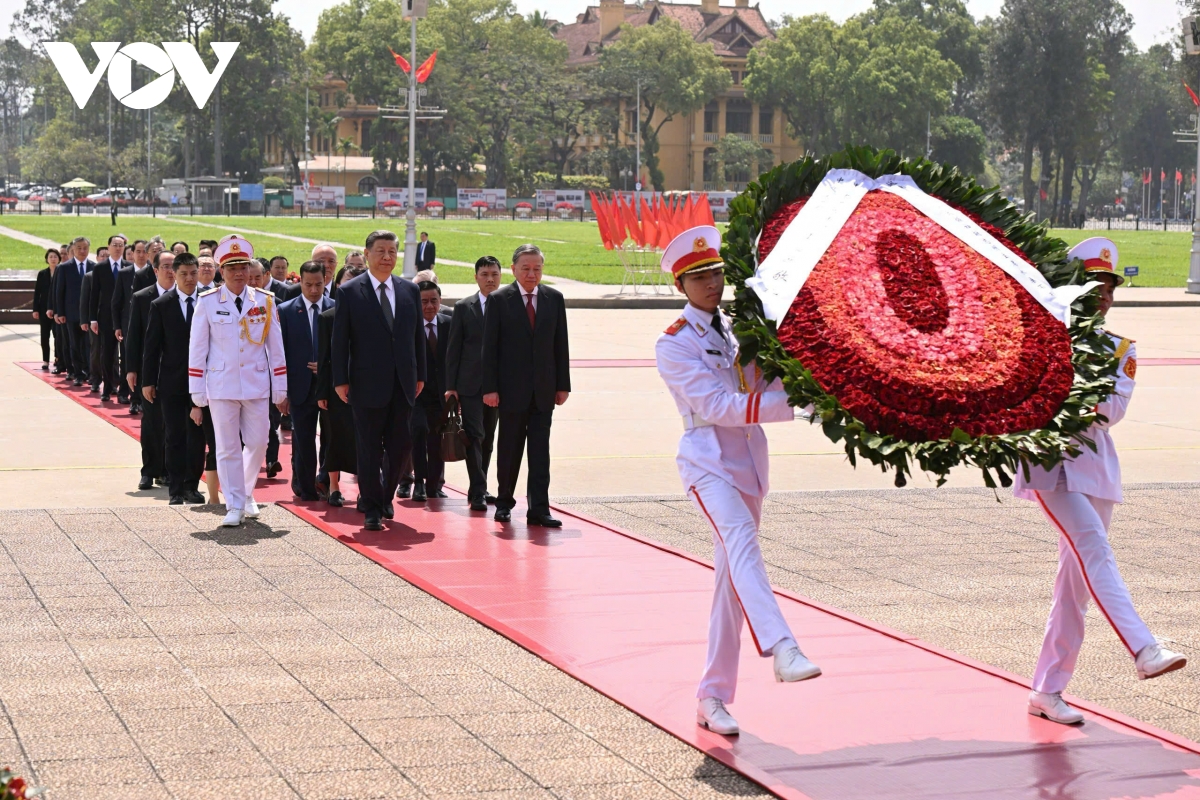 tổng bí thư tô lâm và chủ tịch tập cận bình vào lăng viếng chủ tịch hồ chí minh hình ảnh 2 tong bi thu to lam va chu tich tap can binh vao lang vieng chu tich ho chi minh hinh anh 2
