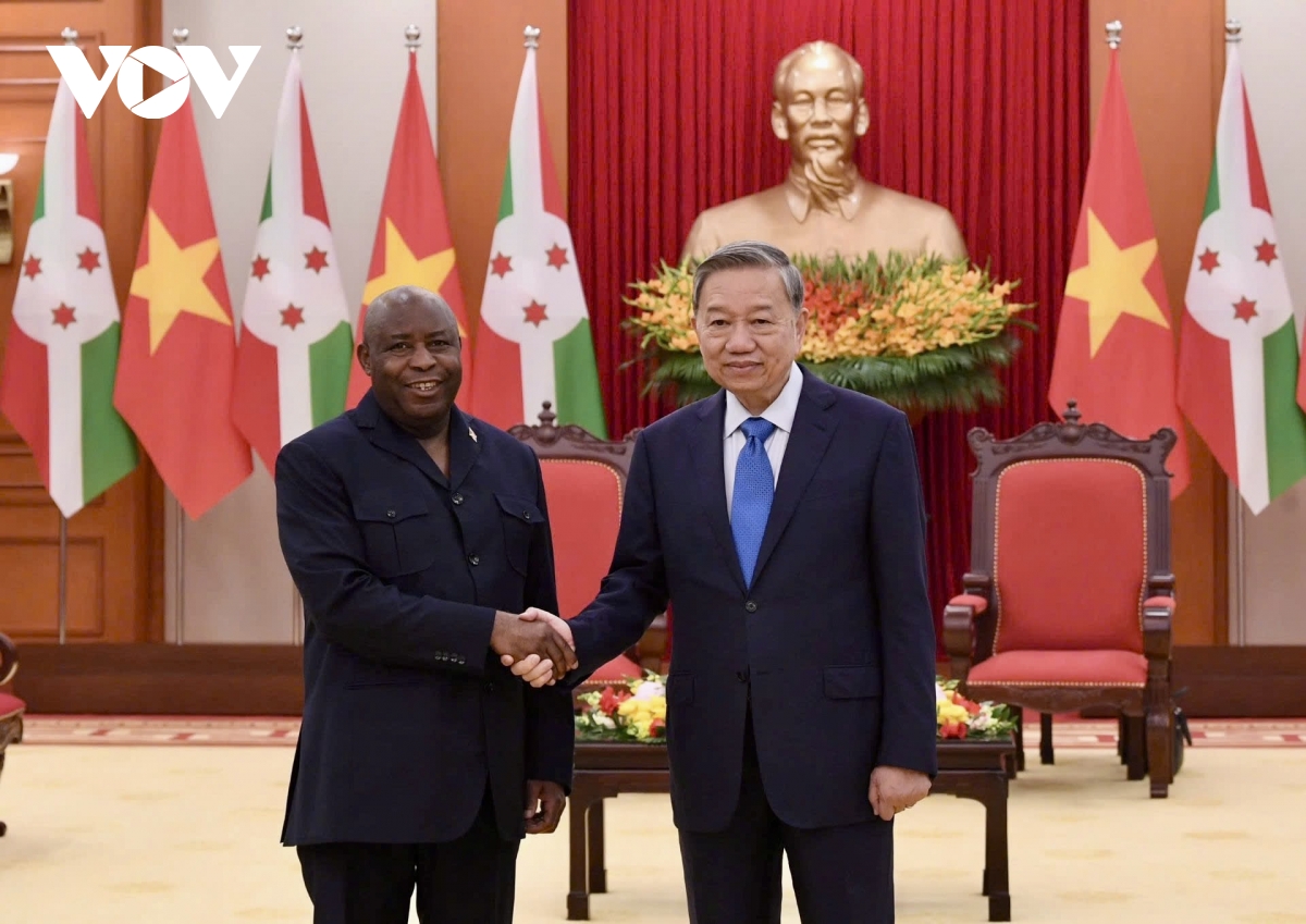 Tổng Bí thư Tô Lâm tiếp Tổng thống Burundi