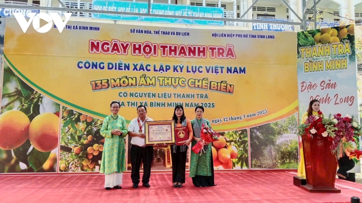 vinh long xac lap ky luc 135 mon am thuc co nguyen lieu tu trai thanh tra hinh anh 3
