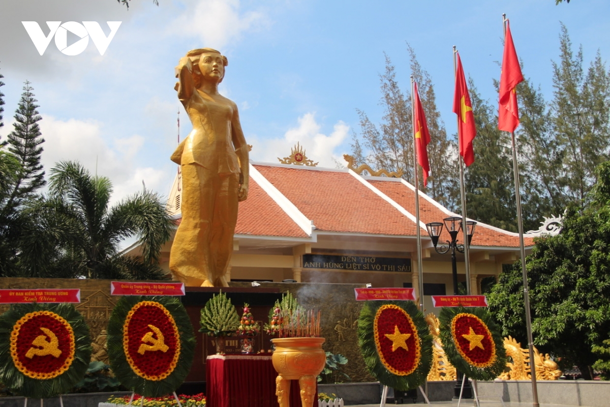 Khánh thành dự án công viên tượng đài, nhà lưu niệm Anh hùng liệt sỹ Võ Thị Sáu
