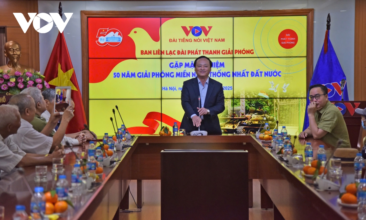 gặp mặt các nhà báo lão thành của Đài phát thanh giải phóng hình ảnh 1 gap mat cac nha bao lao thanh cua Dai phat thanh giai phong hinh anh 1