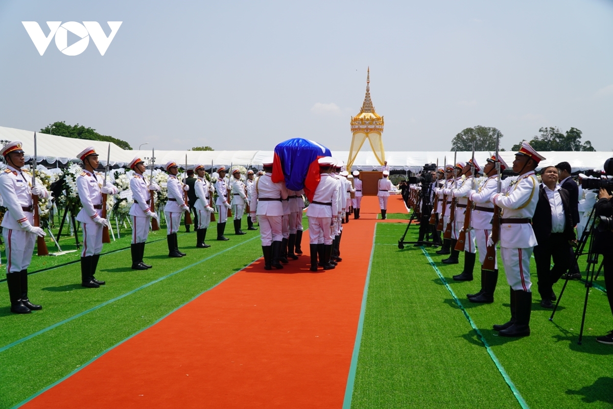 toan canh le truy dieu nguyen chu tich nuoc lao khamtay siphandone tai vientiane hinh anh 6