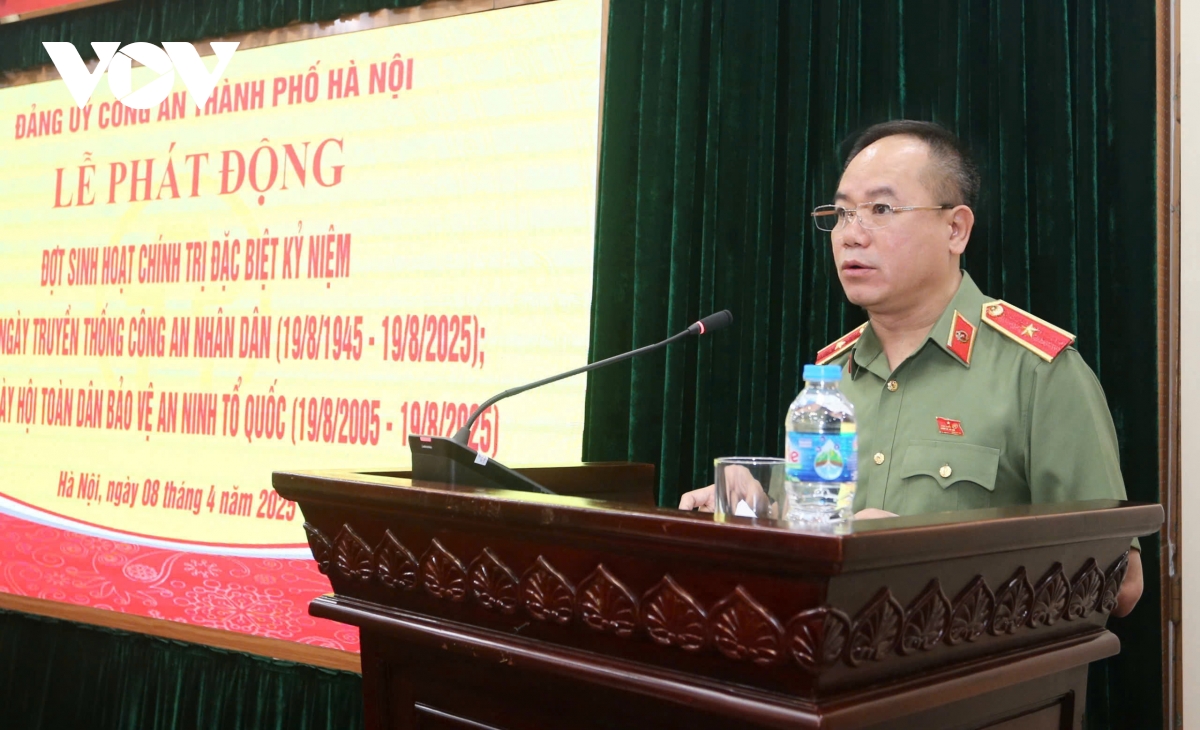 công an tp hà nội phát động đợt sinh hoạt chính trị đặc biệt hình ảnh 1 cong an tp ha noi phat dong dot sinh hoat chinh tri dac biet hinh anh 1