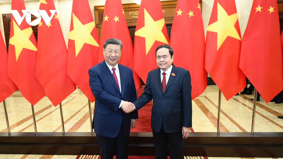 Chủ tịch Quốc hội Trần Thanh Mẫn hội kiến Tổng Bí thư, Chủ tịch nước Trung Quốc Tập Cận Bình