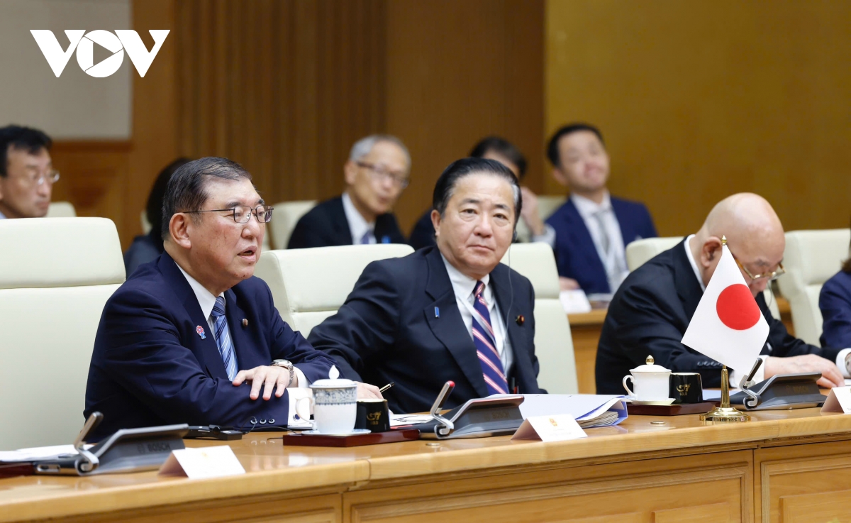 Ảnh thủ tướng phạm minh chính chủ trì lễ đón thủ tướng nhật bản ishiba shigeru hình ảnh 10 Anh thu tuong pham minh chinh chu tri le don thu tuong nhat ban ishiba shigeru hinh anh 10