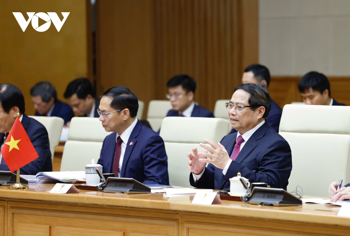 Ảnh thủ tướng phạm minh chính chủ trì lễ đón thủ tướng nhật bản ishiba shigeru hình ảnh 9 Anh thu tuong pham minh chinh chu tri le don thu tuong nhat ban ishiba shigeru hinh anh 9