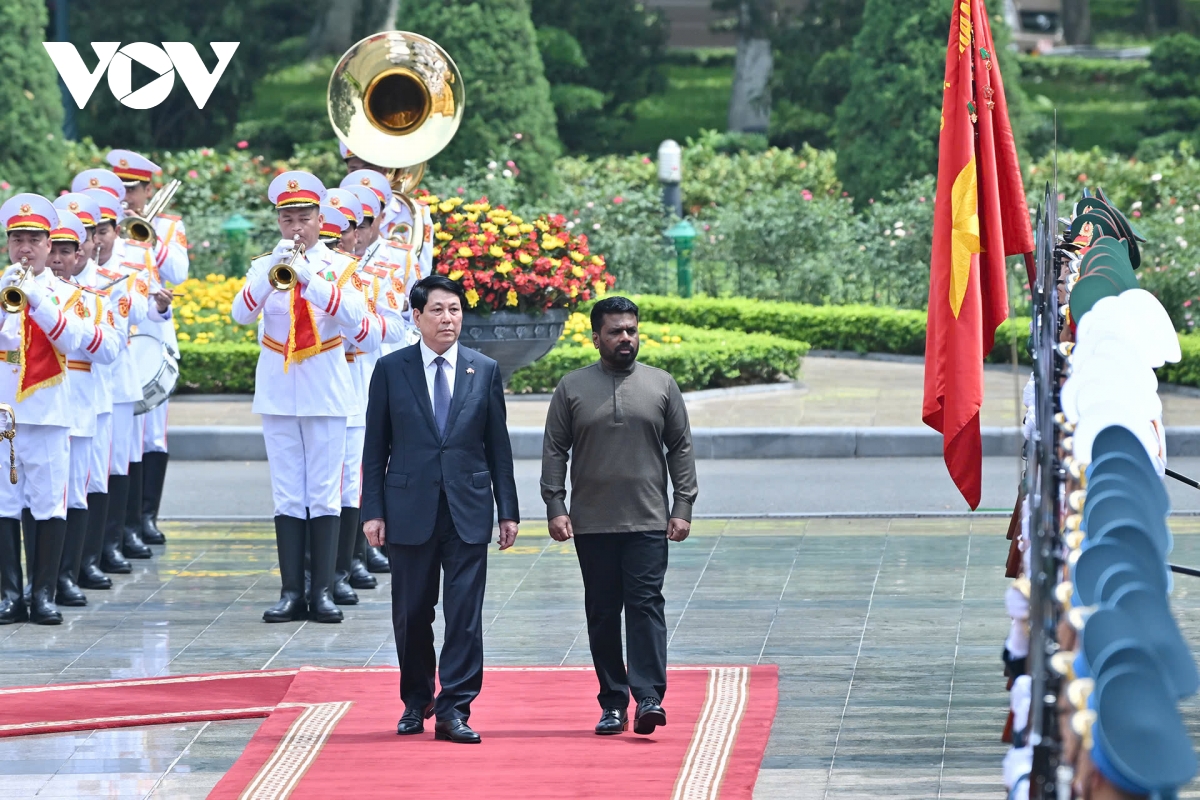 chủ tịch nước lương cường chủ trì lễ đón tổng thống sri lanka hình ảnh 2 chu tich nuoc luong cuong chu tri le don tong thong sri lanka hinh anh 2