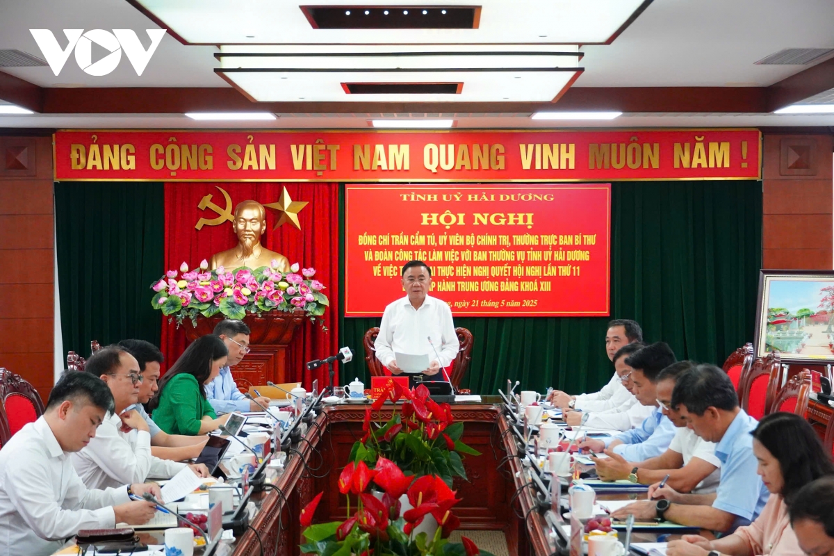 thường trực ban bí thư trần cẩm tú làm việc tại tỉnh uỷ hải dương hình ảnh 3 thuong truc ban bi thu tran cam tu lam viec tai tinh uy hai duong hinh anh 3
