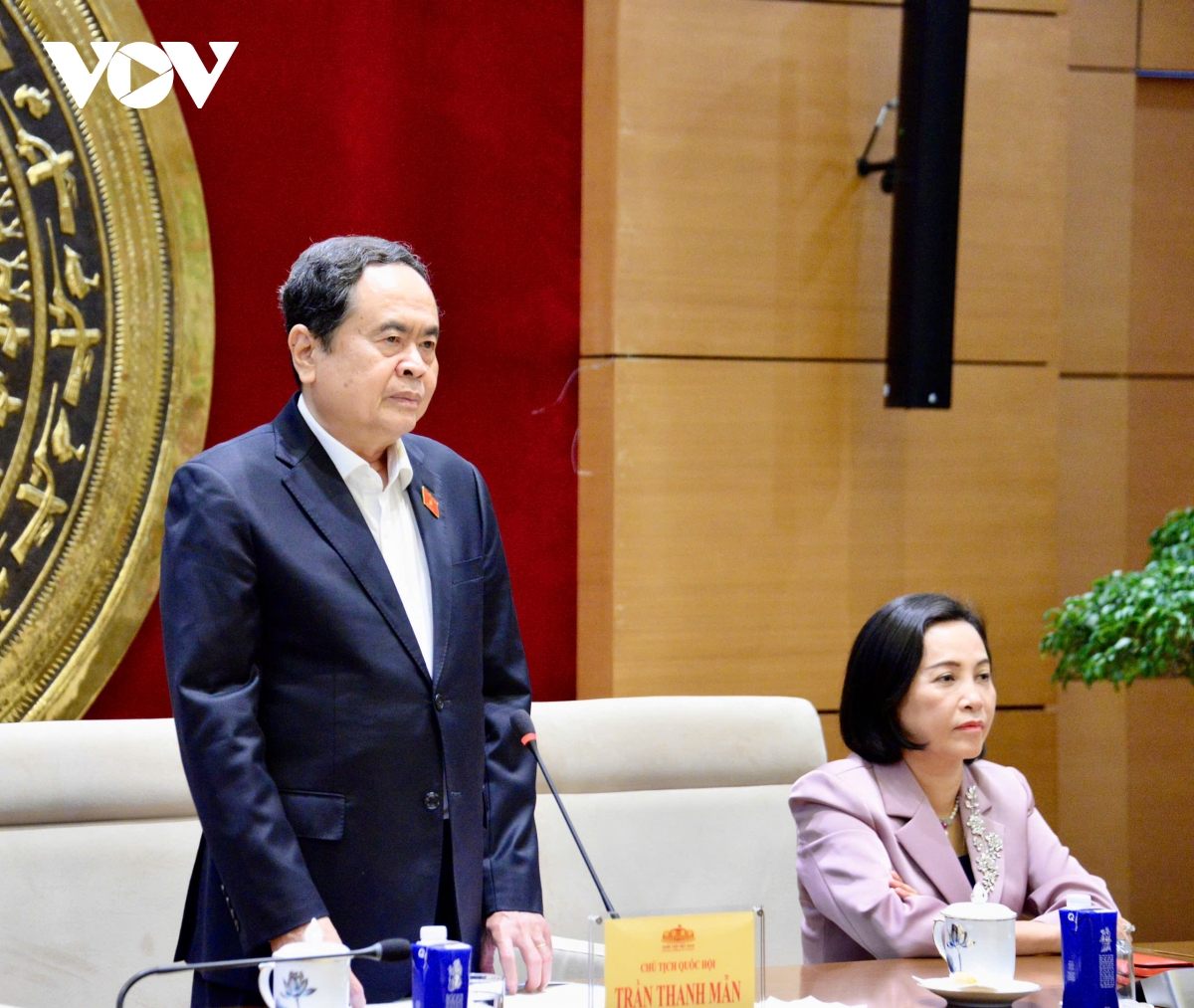 chủ tịch quốc hội trần thanh mẫn gặp mặt Đoàn Đbqh tỉnh hậu giang hình ảnh 3 chu tich quoc hoi tran thanh man gap mat Doan Dbqh tinh hau giang hinh anh 3