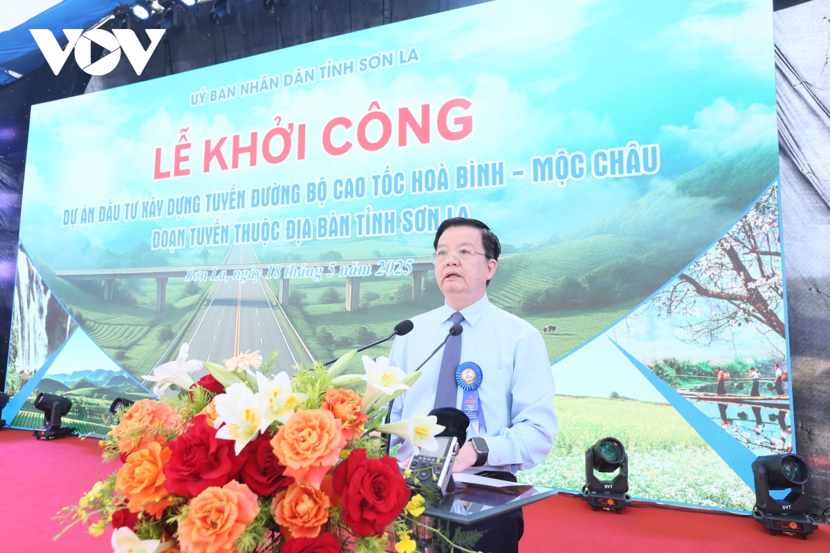chính thức khởi công cao tốc nối hòa bình với mộc châu sơn la hình ảnh 5 chinh thuc khoi cong cao toc noi hoa binh voi moc chau son la hinh anh 5